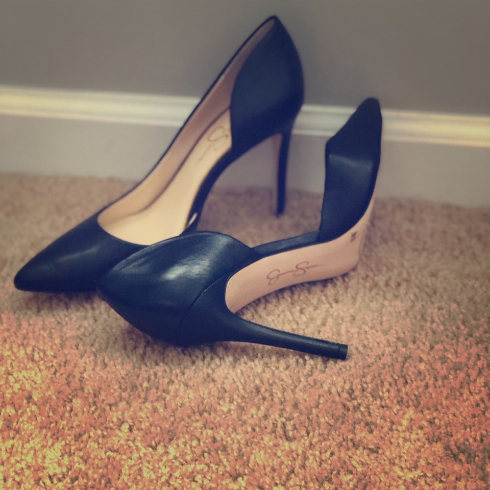 Jessica Simpson brand black heels